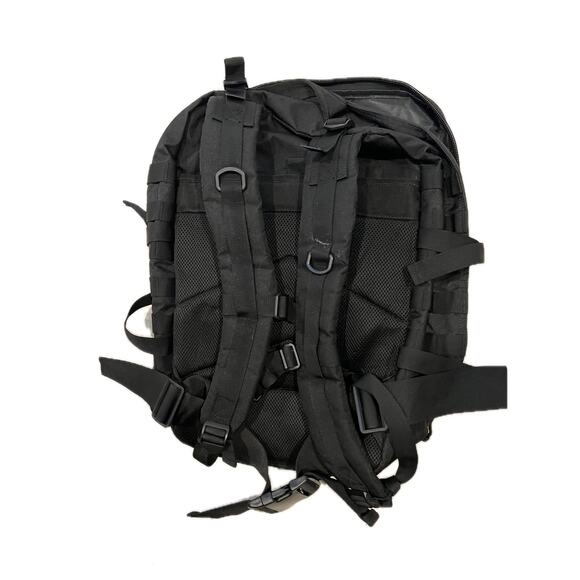 Generic Black Canvas Tactical Backpack - Picture 2 of 5